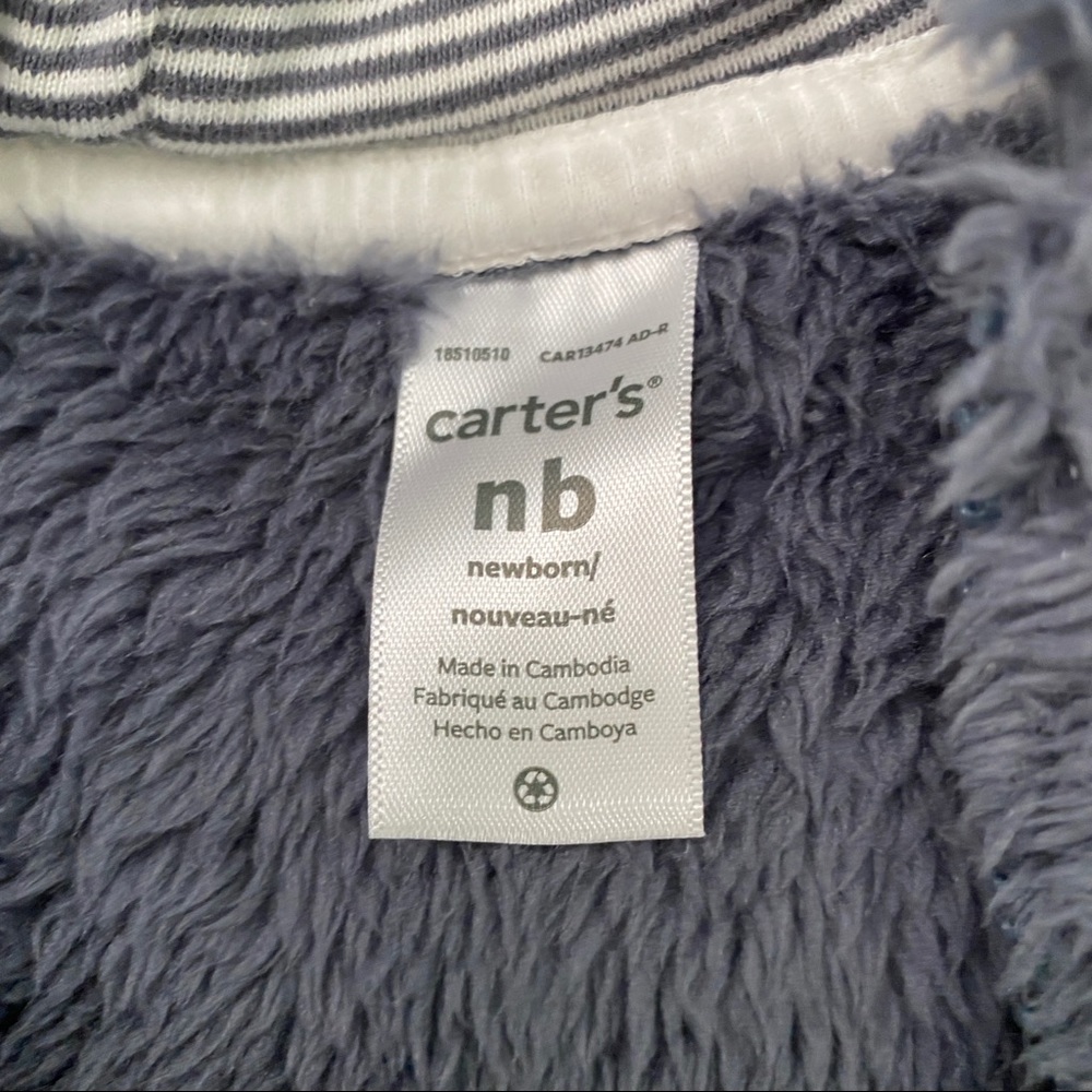 Newborn Sherpa Hooded Bunting - Picture 3 of 5